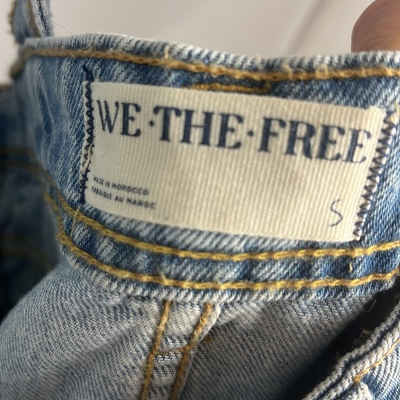 We the free Denim skirt Overalls small Bardot - Picture 9 of 10